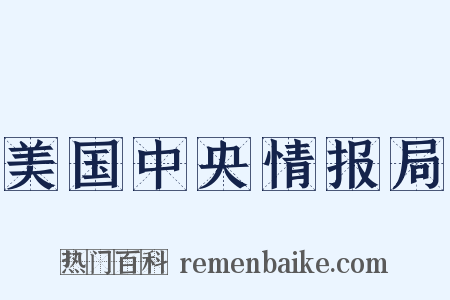 美国中央情报局是什么意思的图片